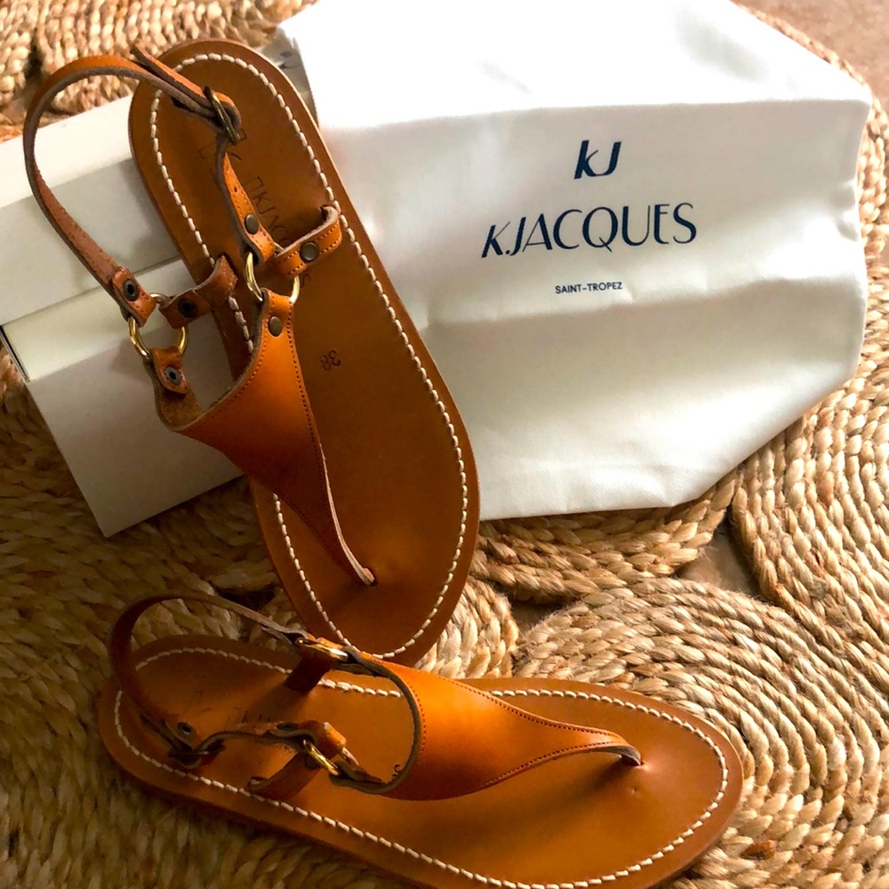 K.Jacques leather sandals new in box